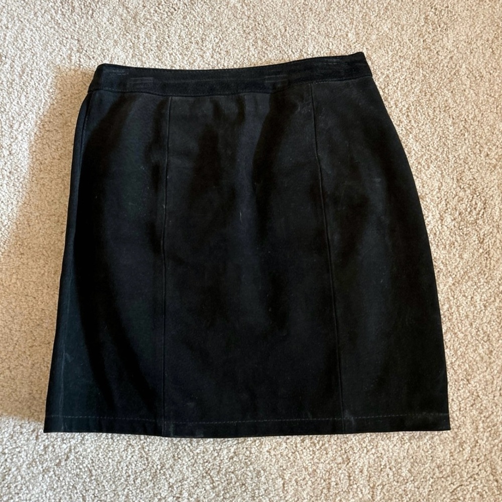 Vintage Suede 100% Leather Skirt